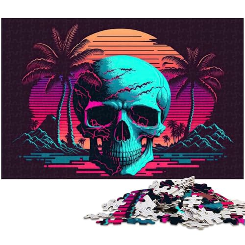 Puzzle 1000 Teile für Erwachsene Skull Island Puzzle Lernspiele Weihnachts und Geburtstagsgeschenke für Teenager ab 14 Jahren (Größe 38 x 26 cm) von zouxangzz