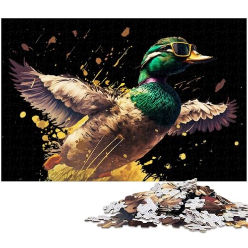 Puzzle 1000 Teile für Erwachsene Tier Enten Puzzle Lernspiele Weihnachts und Geburtstagsgeschenke für Teenager ab 14 Jahren 1000 PCS (38 x 26 cm) von zouxangzz