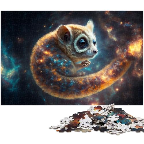 Puzzle 1000 Teile für Erwachsene Tier Plumploris Lernspiele Weihnachts und Geburtstagsgeschenke für Teenager ab 14 Jahren (Größe 38 x 26 cm) von zouxangzz