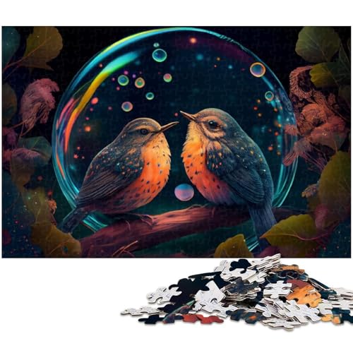 Puzzle 1000 Teile für Erwachsene Tier Spatz Puzzle Lernspiele Weihnachts und Geburtstagsgeschenke für Teenager ab 14 Jahren 1000 PCS (38 x 26 cm) von zouxangzz