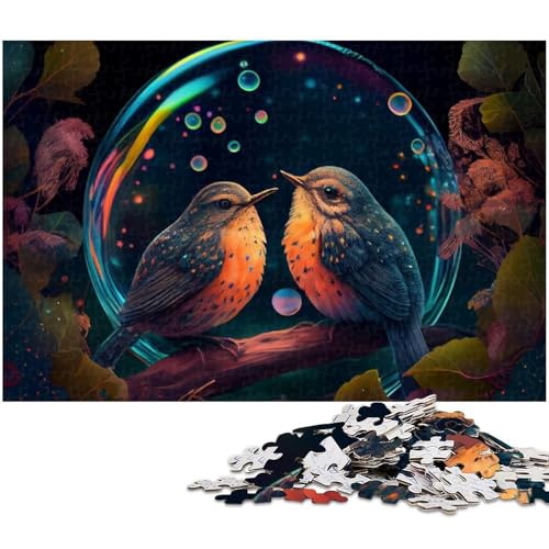 Puzzle 1000 Teile für Erwachsene Tier Spatz Puzzle Lernspiele Weihnachts und Geburtstagsgeschenke für Teenager ab 14 Jahren 1000 PCS (75 x 50 cm) von zouxangzz