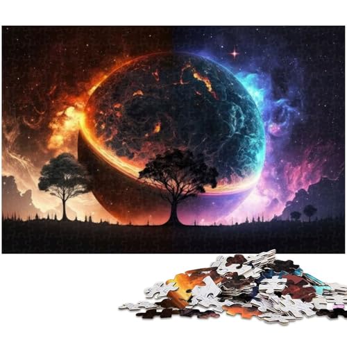 Puzzle 1000 Teile für Erwachsene Weltraum Fantasielandschafts Puzzle praktisches Spiel ideal für Teenager ab 14 Jahren (Größe 75 x 50 cm) von zouxangzz