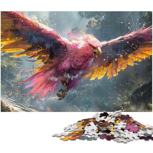 Puzzle 1000 Teile für Erwachsene buntes Adler Puzzle Lernspiele Weihnachts und Geburtstagsgeschenke für Teenager ab 14 Jahren (Größe 75 x 50 cm) von zouxangzz