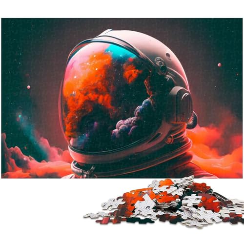 Puzzle 1000 Teile für Erwachsene buntes Astronauten Puzzle Lernspiele Weihnachts und Geburtstagsgeschenke für Teenager ab 14 Jahren (Größe 75 x 50 cm) von zouxangzz