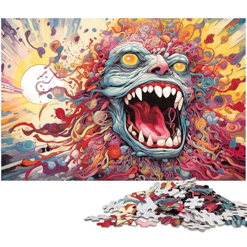 Puzzle 1000 Teile für Erwachsene buntes Explosionsdämonen Puzzle Lernspiele Weihnachts und Geburtstagsgeschenke für Teenager ab 14 Jahren 1000 PCS (75 x 50 cm) von zouxangzz