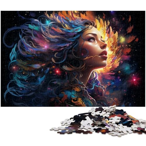 Puzzle 1000 Teile für Erwachsene buntes Fantasy Frauen Puzzle Lernspiele Weihnachts und Geburtstagsgeschenke für Teenager ab 14 Jahren 1000 PCS (75 x 50 cm) von zouxangzz