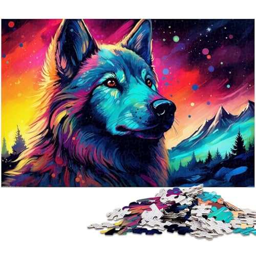 Puzzle 1000 Teile für Erwachsene buntes Hundepuzzle Lernspiele Weihnachts und Geburtstagsgeschenke für Teenager ab 14 Jahren 1000 PCS (75 x 50 cm) von zouxangzz