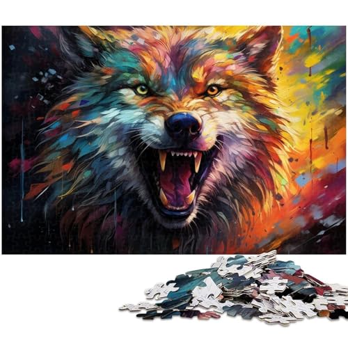 Puzzle 1000 Teile für Erwachsene buntes Kojote Puzzle Lernspiele Weihnachts und Geburtstagsgeschenke für Teenager ab 14 Jahren 1000 Teile (38 x 26 cm) von zouxangzz