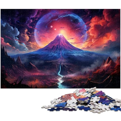 Puzzle 1000 Teile für Erwachsene buntes Mount Fuji14 Puzzle Lernspiele Weihnachts und Geburtstagsgeschenke für Teenager ab 14 Jahren 1000 Teile (38 x 26 cm) von zouxangzz
