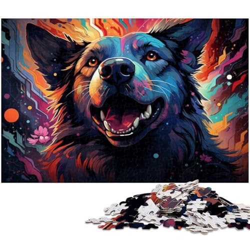 Puzzle 1000 Teile für Erwachsene buntes Tier und Hundepuzzle Lernspiele Weihnachts und Geburtstagsgeschenke für Teenager ab 14 Jahren 1000 Teile (38 x 26 cm) von zouxangzz