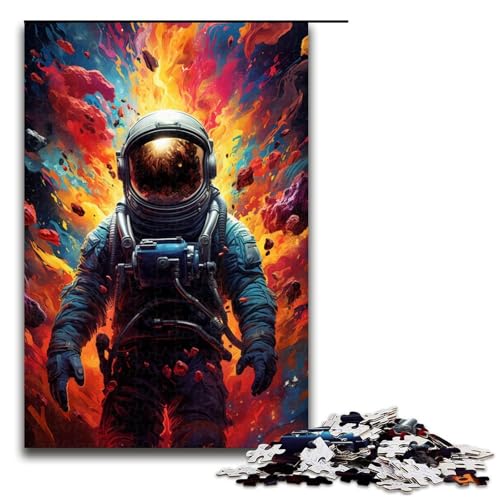 Puzzle 1000 Teile für Erwachsene farbenfrohe Psychedelia für Astronauten Puzzle praktisches Spiel einzigartige Heimdekoration und Geschenke 75 x 50 cm von zouxangzz