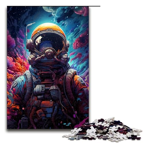 Puzzle 1000 Teile für Erwachsene farbenfrohe Psychedelia für Astronauten Puzzle praktisches Spiel einzigartige Heimdekoration und Geschenke 75 x 50 cm von zouxangzz
