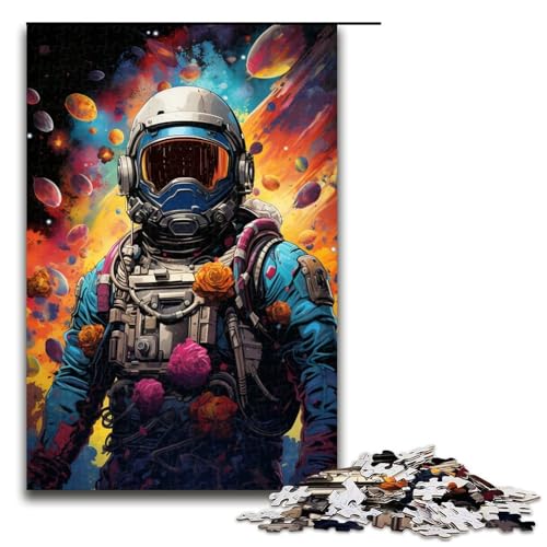 Puzzle 1000 Teile für Erwachsene farbenfrohe Psychedelia für EIN Weltraum Kopfgeldjäger Puzzle praktisches Spiel einzigartige Heimdekoration und Geschenke 75 x 50 cm von zouxangzz