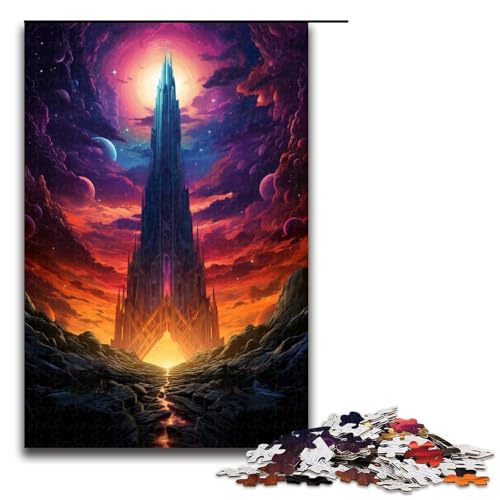 Puzzle 1000 Teile für Erwachsene farbenfrohes Fantasielandschaftspuzzle praktisches Spiel einzigartige Heimdekoration und Geschenke 75 x 50 cm von zouxangzz