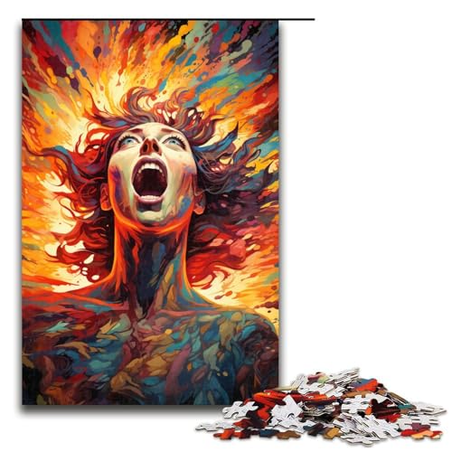 Puzzle 1000 Teile für Erwachsene farbenfrohes Fantasy Sonnengott Puzzle praktisches Spiel einzigartige Heimdekoration und Geschenke 75 x 50 cm von zouxangzz