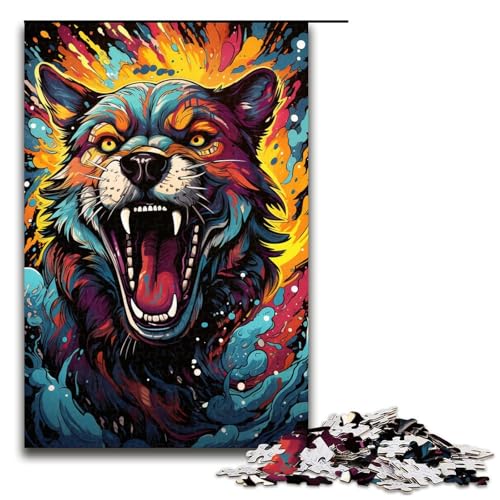 Puzzle 1000 Teile für Erwachsene farbenfrohes Fantasy Tier Puzzle praktisches Spiel einzigartige Heimdekoration und Geschenke 75 x 50 cm von zouxangzz