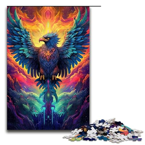 Puzzle 1000 Teile für Erwachsene farbenfrohes Kondor Krieger Puzzle praktisches Spiel einzigartige Heimdekoration und Geschenke 75 x 50 cm von zouxangzz