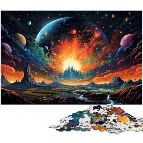 Puzzle 1000 Teile für Erwachsene farbenfrohes Kunstlandschaftspuzzle Lernspiele Weihnachts und Geburtstagsgeschenke für Teenager ab 14 Jahren 1000 PCS (38 x 26 cm) von zouxangzz