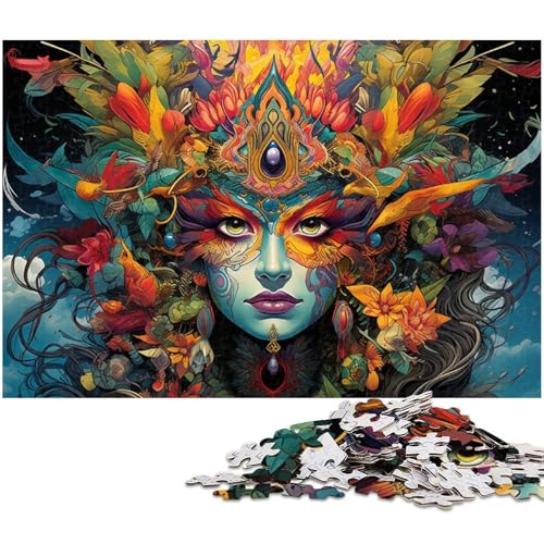 Puzzle 1000 Teile für Erwachsene farbenfrohes Kunstpuzzle Wanddekoration Geburtstagsgeschenk Wandkunst 1000 Teile (75 x 50 cm) von zouxangzz