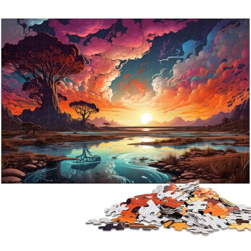 Puzzle 1000 Teile für Erwachsene farbenfrohes wunderschönes Landschaftspuzzle praktisches Spiel ideal für Teenager ab 14 Jahren 1000 PCS (75 x 50 cm) von zouxangzz