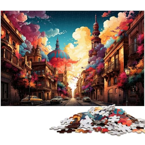Puzzle 1000 Teile für Erwachsene mit Farbillustration von Sevilla Puzzle für Erwachsene Holzpuzzle Lernspiel 1000 Teile (75 x 50 cm) von zouxangzz