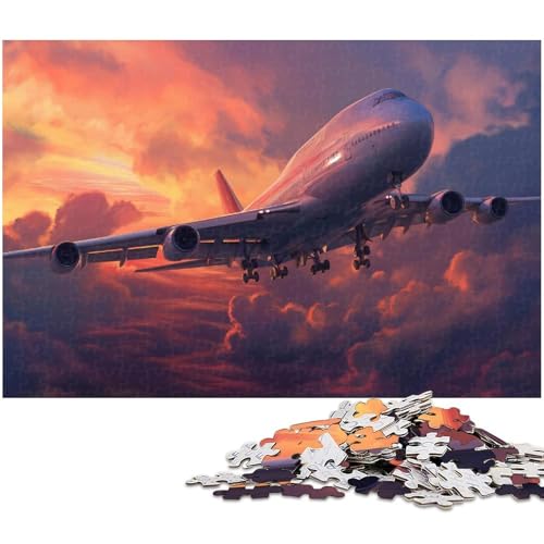 Puzzle 1000 Teile für Erwachsene nach Farbe Flugzeugpuzzle für Erwachsene Holzpuzzle Lernspiel (Größe 75 x 50 cm) von zouxangzz