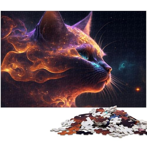Puzzle 1000 Teile für Erwachsene süßes Katzen Puzzle Lernspiele Weihnachts und Geburtstagsgeschenke für Teenager ab 14 Jahren (Größe 75 x 50 cm) von zouxangzz