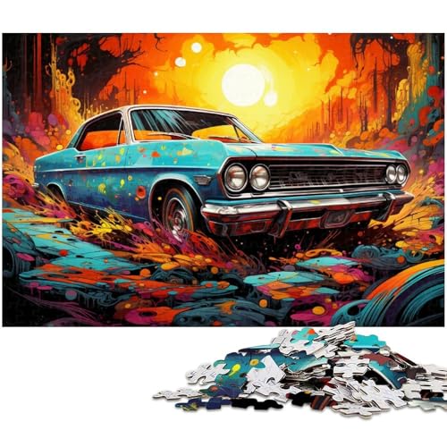 Puzzle 1000 Teile für Erwachsene verlassenes Auto Puzzle praktisches Spiel ideal für Teenager ab 14 Jahren 1000 Teile (75 x 50 cm) von zouxangzz
