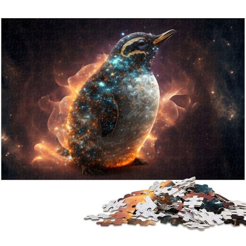 Puzzle 1000 Teile für Erwachsene von Animal Penguin Puzzle für Erwachsene Holzpuzzle Lernspiel 1000 PCS (75x50cm) von zouxangzz