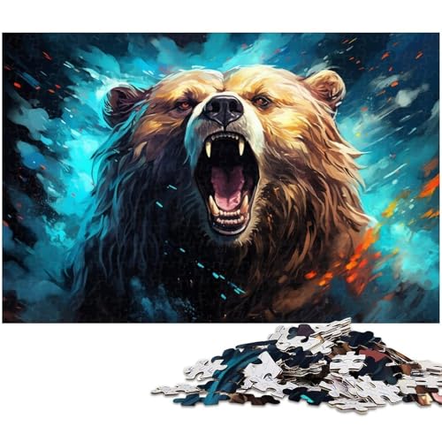 Puzzle 1000 Teile für Erwachsene von Bear Puzzle für Erwachsene Papierpuzzle Lernspiel 1000 Teile (38 x 26 cm) von zouxangzz