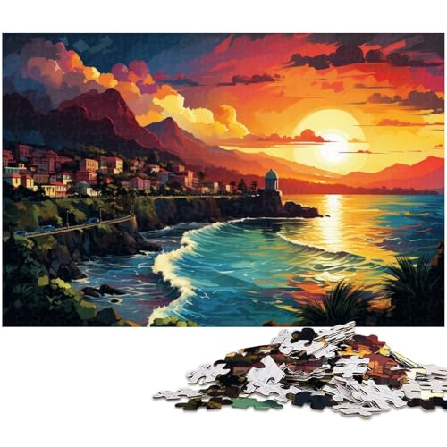 Puzzle 1000 Teile für Erwachsene von Beautiful Scenery Puzzle für Erwachsene Holzpuzzle Lernspiel 1000 Teile (75 x 50 cm) von zouxangzz