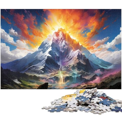 Puzzle 1000 Teile für Erwachsene von Beautiful and Wonderful Landscape Art Puzzle für Erwachsene Holzpuzzle Lernspiel 1000 PCS (75x50cm) von zouxangzz