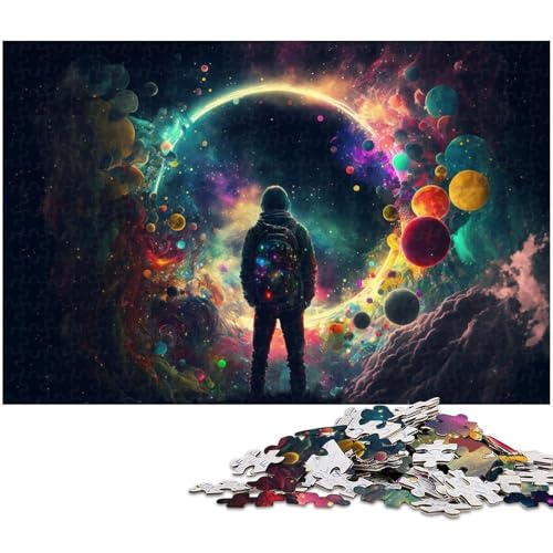Puzzle 1000 Teile für Erwachsene von Colorful Explosion Puzzle für Erwachsene Holzpuzzle Lernspiel (Größe 75 x 50 cm) von zouxangzz