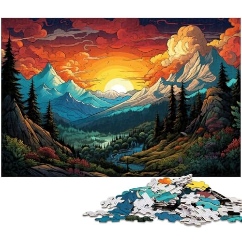 Puzzle 1000 Teile für Erwachsene von Colorful Tatra_Mountains Puzzle für Erwachsene Holzpuzzle Lernspiel 1000 PCS (75x50cm) von zouxangzz