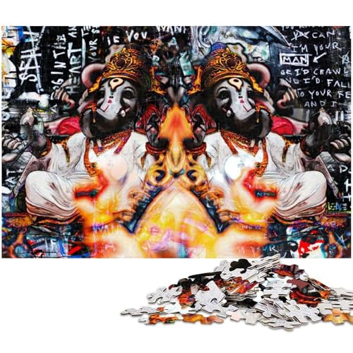 Puzzle 1000 Teile für Erwachsene von Ganesh Puzzle für Erwachsene Papierpuzzle Lernspiel (Größe 38 x 26 cm) von zouxangzz