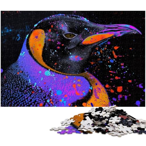 Puzzle 1000 Teile für Erwachsene von Penguin Puzzle für Erwachsene Papierpuzzle Lernspiel (Größe 38 x 26 cm) von zouxangzz