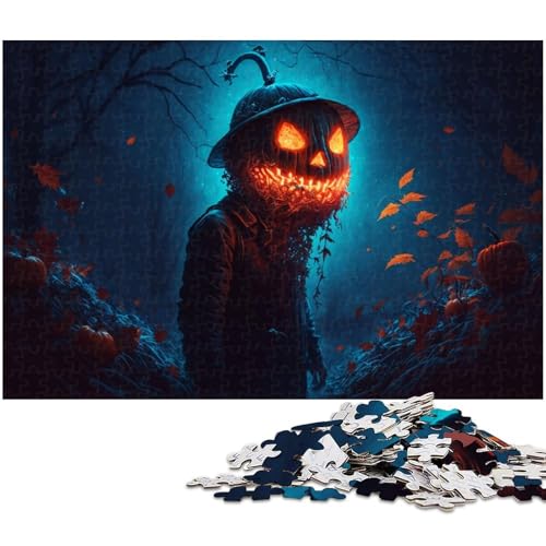 Puzzle 1000 Teile für Erwachsene von Pumpkin Monsters Puzzle für Erwachsene Holzpuzzle Lernspiel (Größe 75 x 50 cm) von zouxangzz