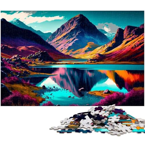 Puzzle 1000 Teile für Erwachsene von The Mountain Puzzle für Erwachsene Papierpuzzle Lernspiel (Größe 38 x 26 cm) von zouxangzz