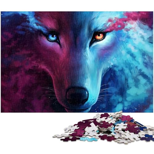 Puzzle 1000 Teile für Erwachsene von Wolves Puzzle für Erwachsene Holzpuzzle Lernspiel (Größe 75 x 50 cm) von zouxangzz