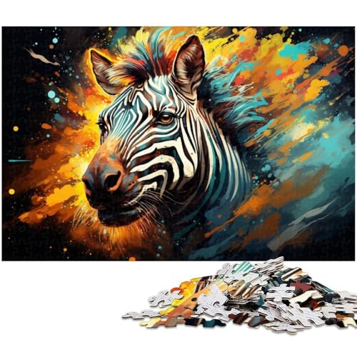 Puzzle 1000 Teile für Erwachsene von Zebra Puzzle für Erwachsene Holzpuzzle Lernspiel 1000 Teile (75 x 50 cm) von zouxangzz