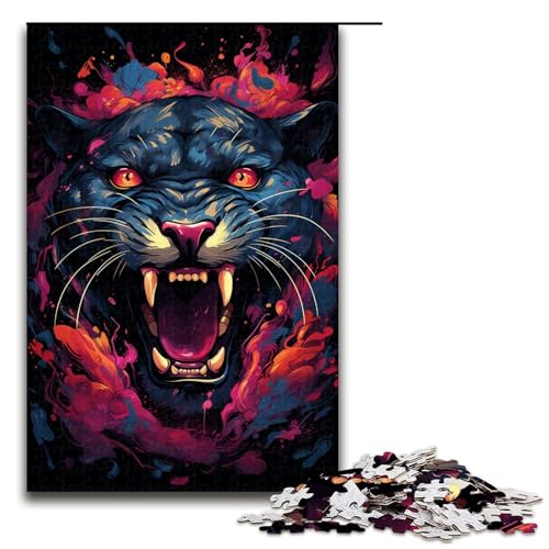 Puzzle Bunte Psychedelia für aufgeregten schwarzen Panther 1000 teiliges Puzzle aus Holz für Erwachsene und Kinder ab 12 Jahren lustiges Familienpuzzle 75 x 50 cm Puzzle Bunte Psychedelia für aufgeregten schwarzen Panther 1000 teiliges Puzzle aus Holz für Erwachsene und Kinder ab 12 Jahren lustiges Familienpuzzle 75 x 50 cm von zouxangzz