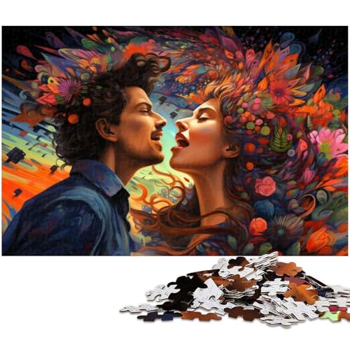 Puzzle für Erwachsene 1000 Teile „EIN hingebungsvolles Paar Holzpuzzle lustiges Geschenk 1000 Teile (75 x 50 cm) von zouxangzz
