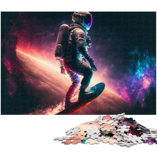 Puzzle für Erwachsene 1000 Teile „They Call Him Astro Surfer Puzzle für Erwachsene Holzspiele für die ganze Familie Weihnachts und Geburtstagsgeschenke (Größe 75 x 50 cm) von zouxangzz