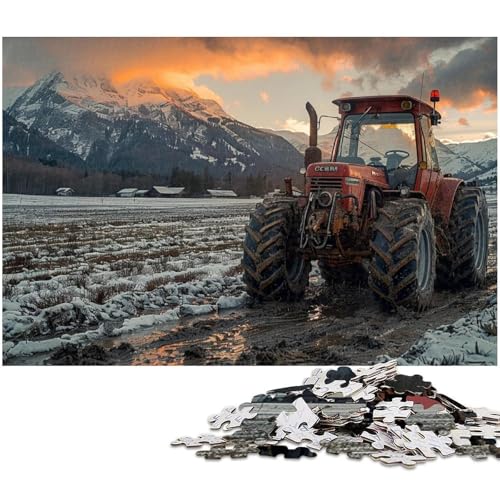 Puzzle für Erwachsene 1000 Teile Ackerschlepper Puzzle EIN Kunstwerk für Teenager ab 14 Jahren (Größe 75 x 50 cm) von zouxangzz