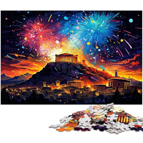 Puzzle für Erwachsene 1000 Teile Akropolis Präzisionsschnitt tolles Geschenk 1000 Teile (75 x 50 cm) von zouxangzz