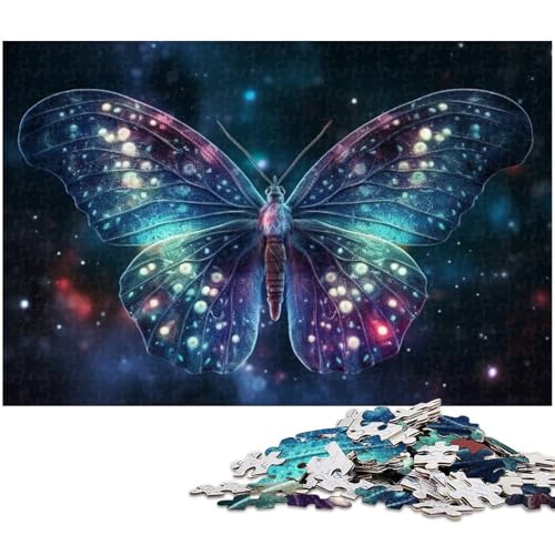 Puzzle für Erwachsene 1000 Teile Art Star Butterfly Puzzle für Erwachsene Holzpuzzle tolle Geschenke zu Weihnachten (Größe 75 x 50 cm) von zouxangzz