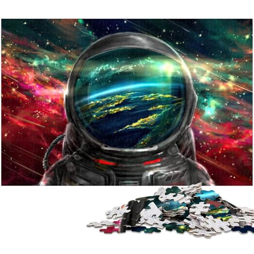 Puzzle für Erwachsene 1000 Teile Astronauten Puzzle EIN Kunstwerk für Teenager ab 14 Jahren (Größe 75 x 50 cm) von zouxangzz