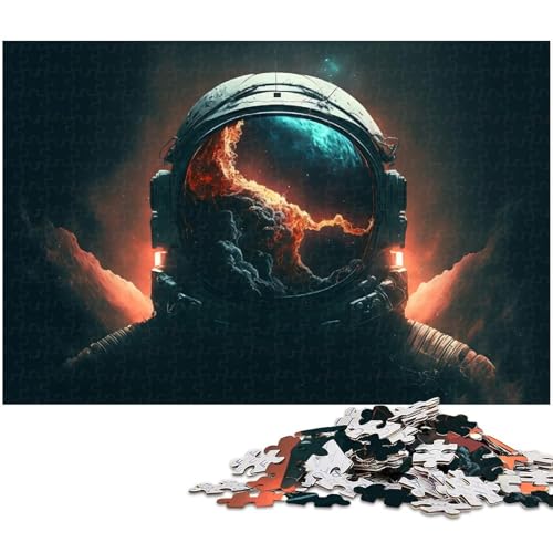 Puzzle für Erwachsene 1000 Teile Astronauten Puzzle Heimdekoration (Größe 75 x 50 cm) von zouxangzz
