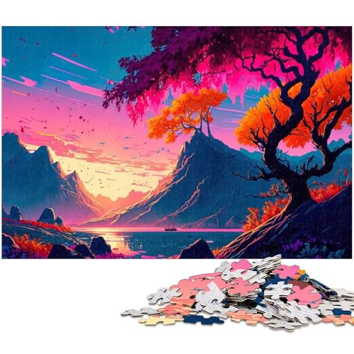 Puzzle für Erwachsene 1000 Teile Autumn Vista Puzzles für Holzpuzzles pädagogisches Spielzeug zum Stressabbau 1000 Teile (75 x 50 cm) von zouxangzz