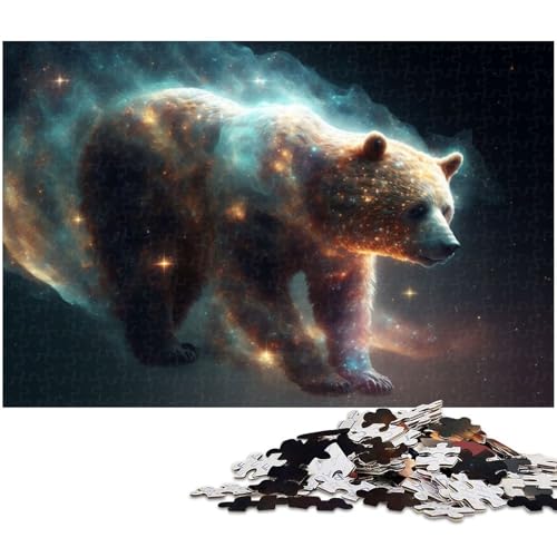 Puzzle für Erwachsene 1000 Teile Bären Papierpuzzle Lernspielzeug Familienspiele (Größe 38 x 26 cm) von zouxangzz